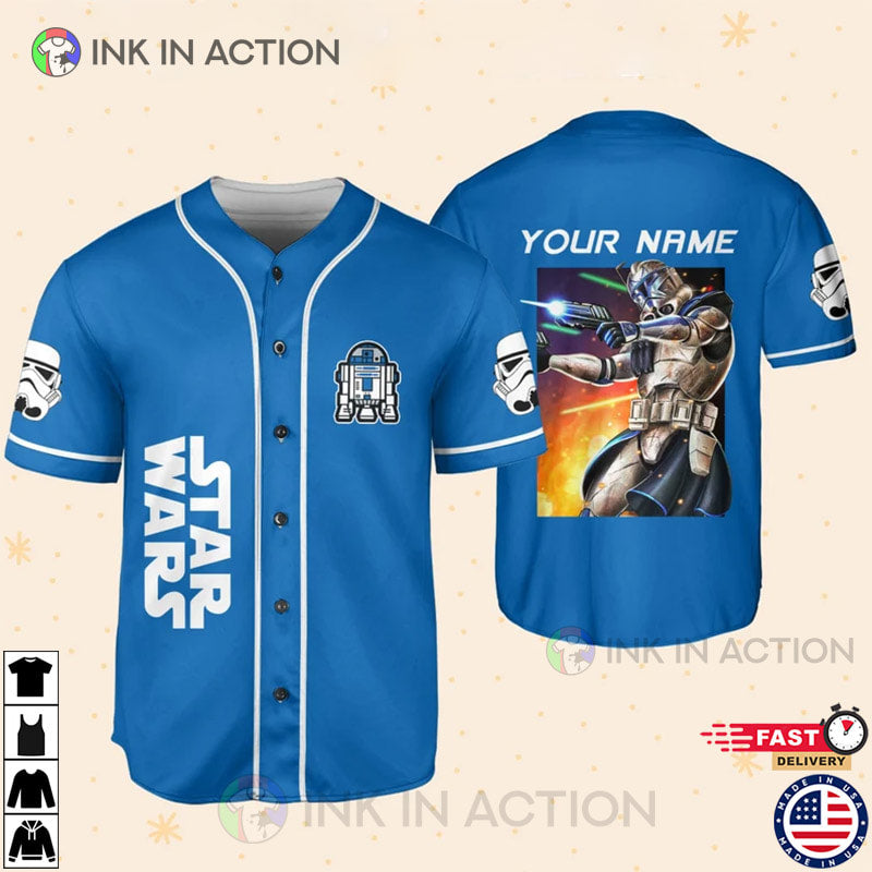 Personalize Starwar Baseball Jersey baseball jersey product view 1
