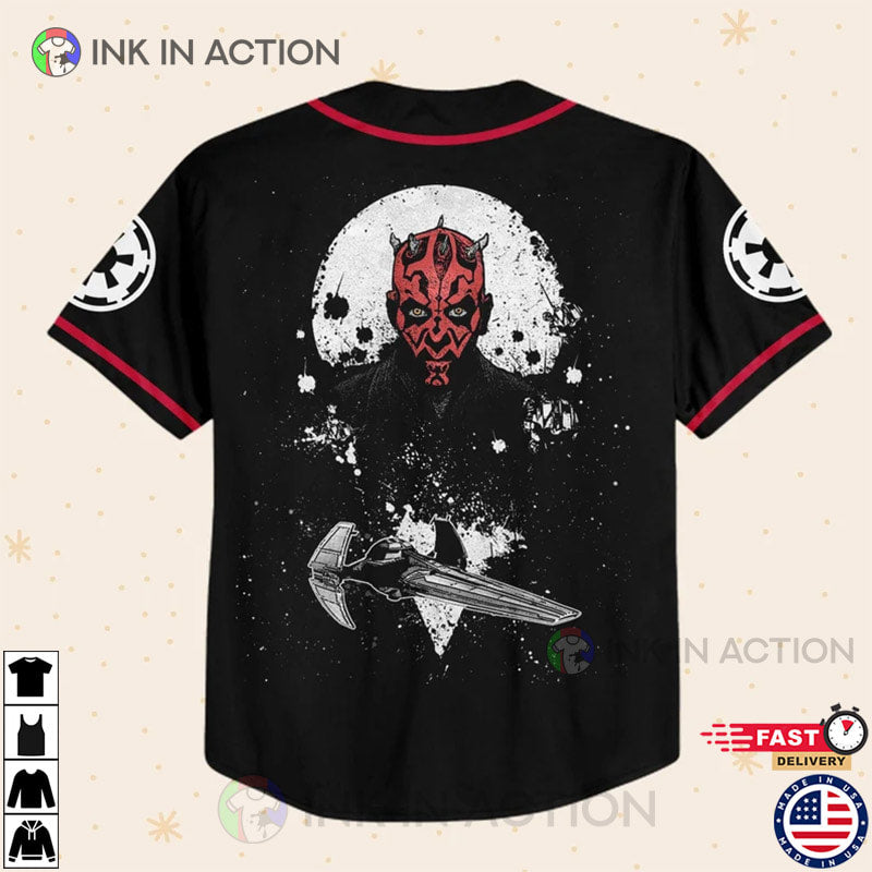 Personalize Starwar Darth Maul Scimitar Baseball Jersey baseball jersey product view 3