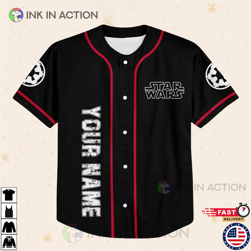Personalize Starwar Darth Maul Scimitar Baseball Jersey baseball jersey product view 2