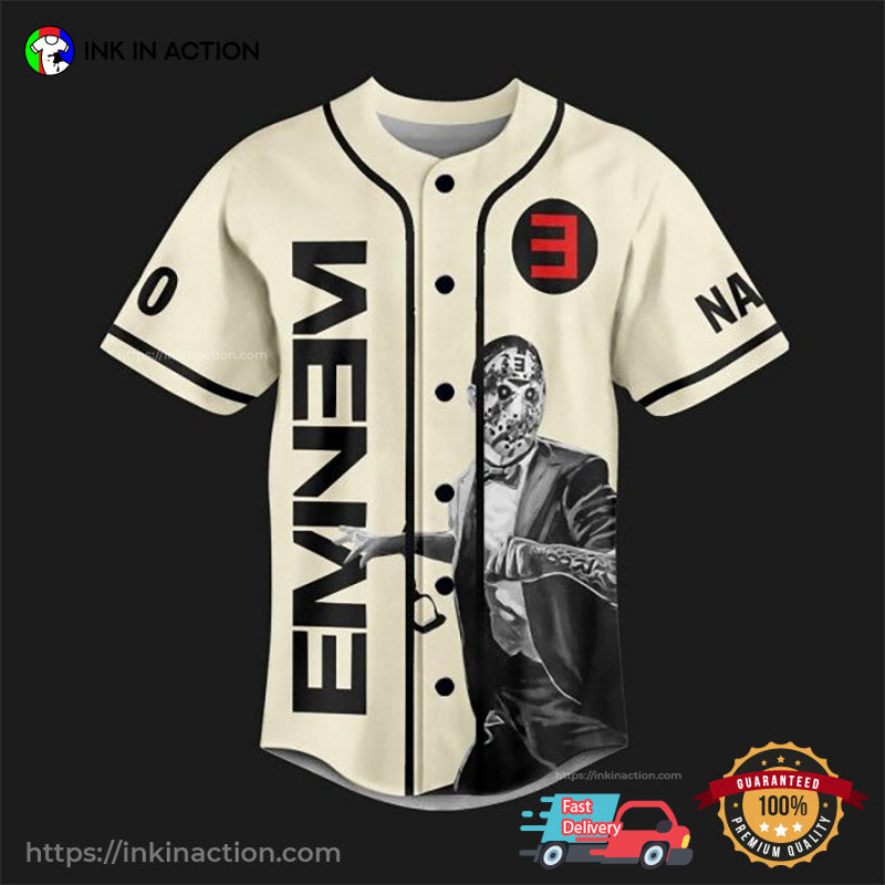 Personalized Eminem The Death Of Slim Shady Baseball Jersey baseball jersey product view 3