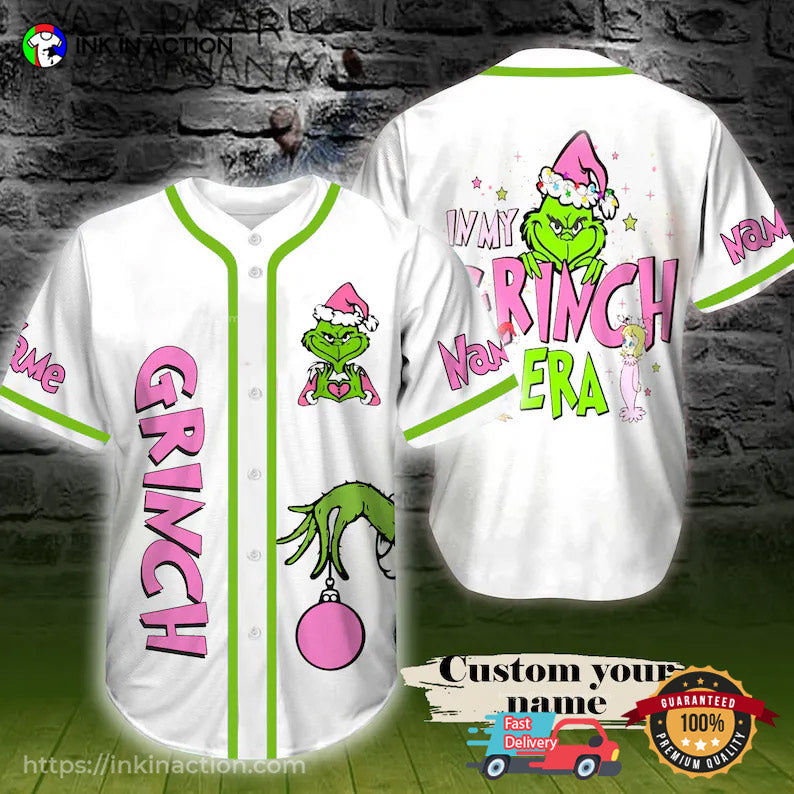 Personalized In My Grinch Era Baseball Jersey baseball jersey product view 1