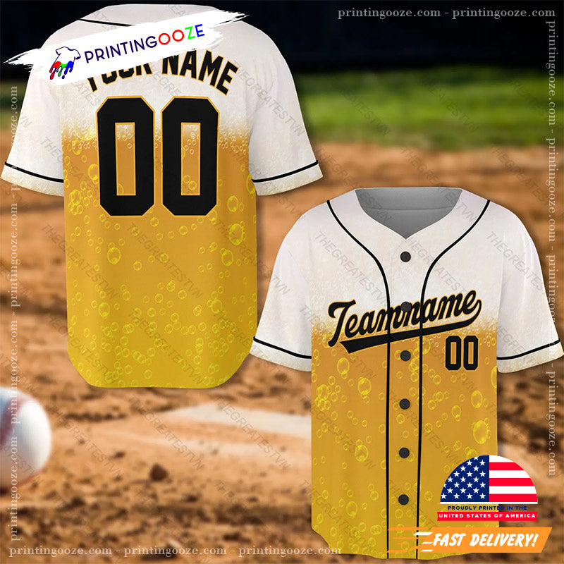 Personalized International Beer Day Baseball Jersey baseball jersey product view 1