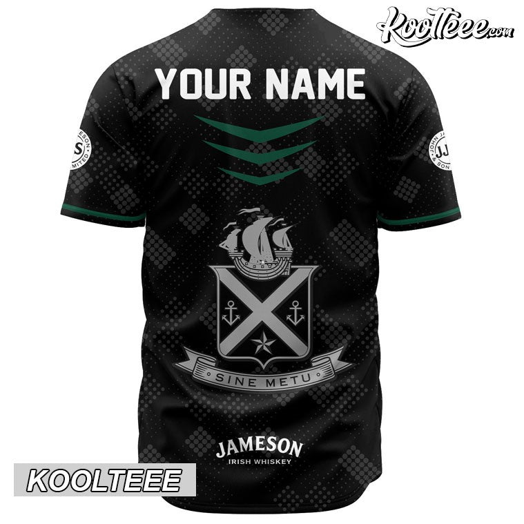 Personalized Jameson Black Baseball Jersey baseball jersey product view 3
