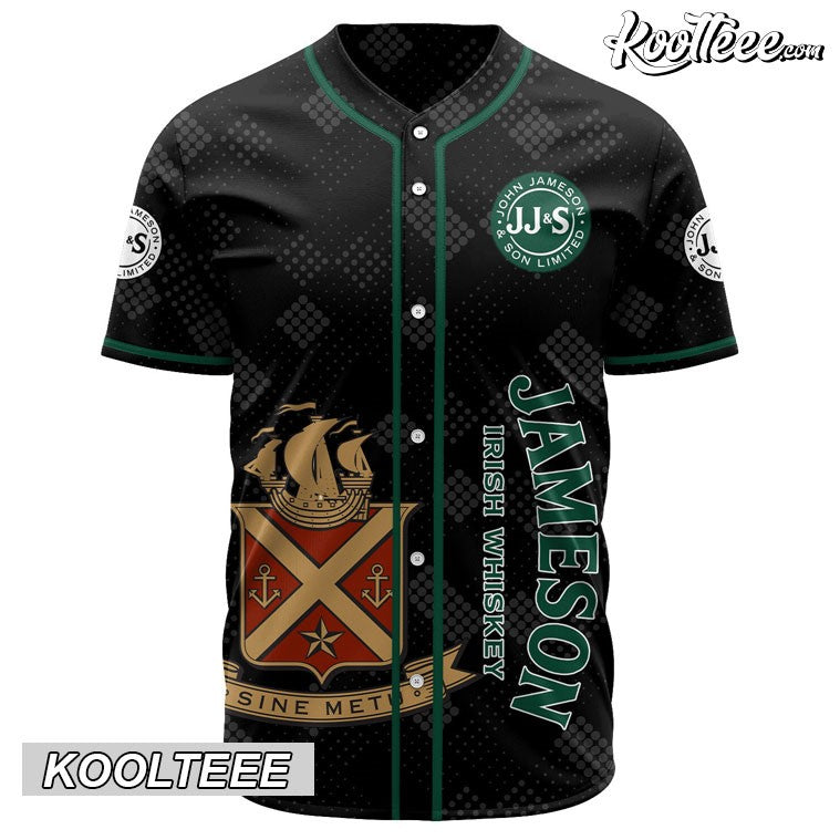 Personalized Jameson Black Baseball Jersey baseball jersey product view 2