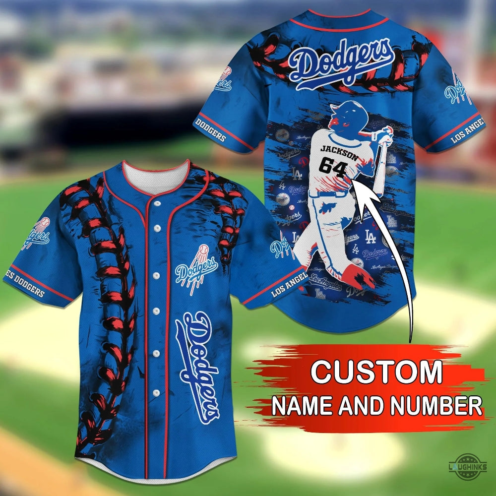 Personalized Los Angeles Dodgers Player Name And Number Baseball Jersey Shirts Dodgers 2024 All Over Printed Uniform Shirts Mlb Shop Gift For Shohei Ohtani Fans baseball jersey product view 1