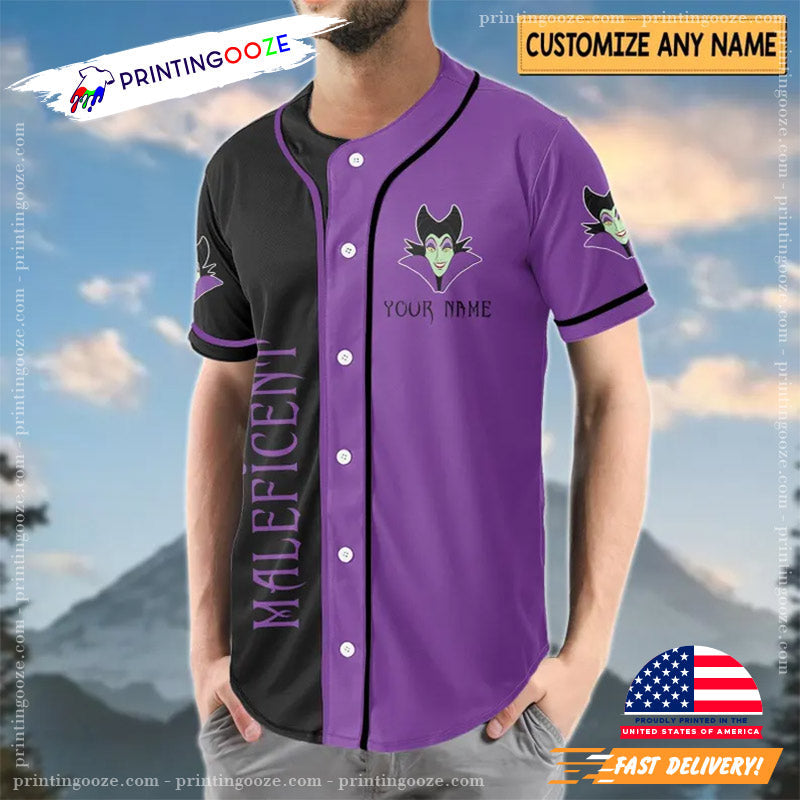 Personalized Maleficent Baseball Jersey baseball jersey product view 1
