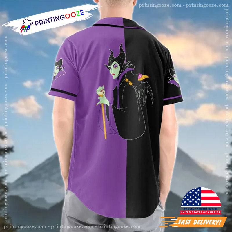 Personalized Maleficent Baseball Jersey baseball jersey product view 2