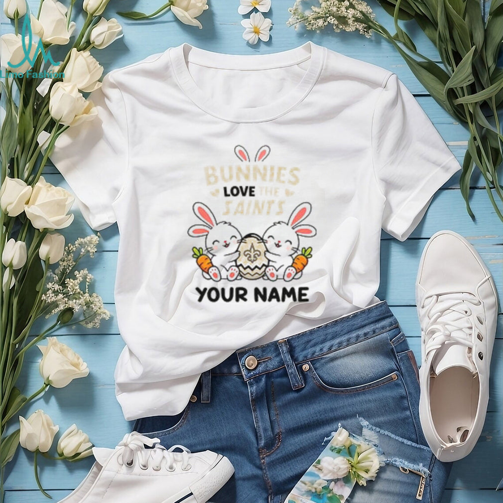 Personalized Saints Easter Bunny Plush - Adult & Kids T-Shirts, Sweatshirts & Hoodies apparel design preview 4