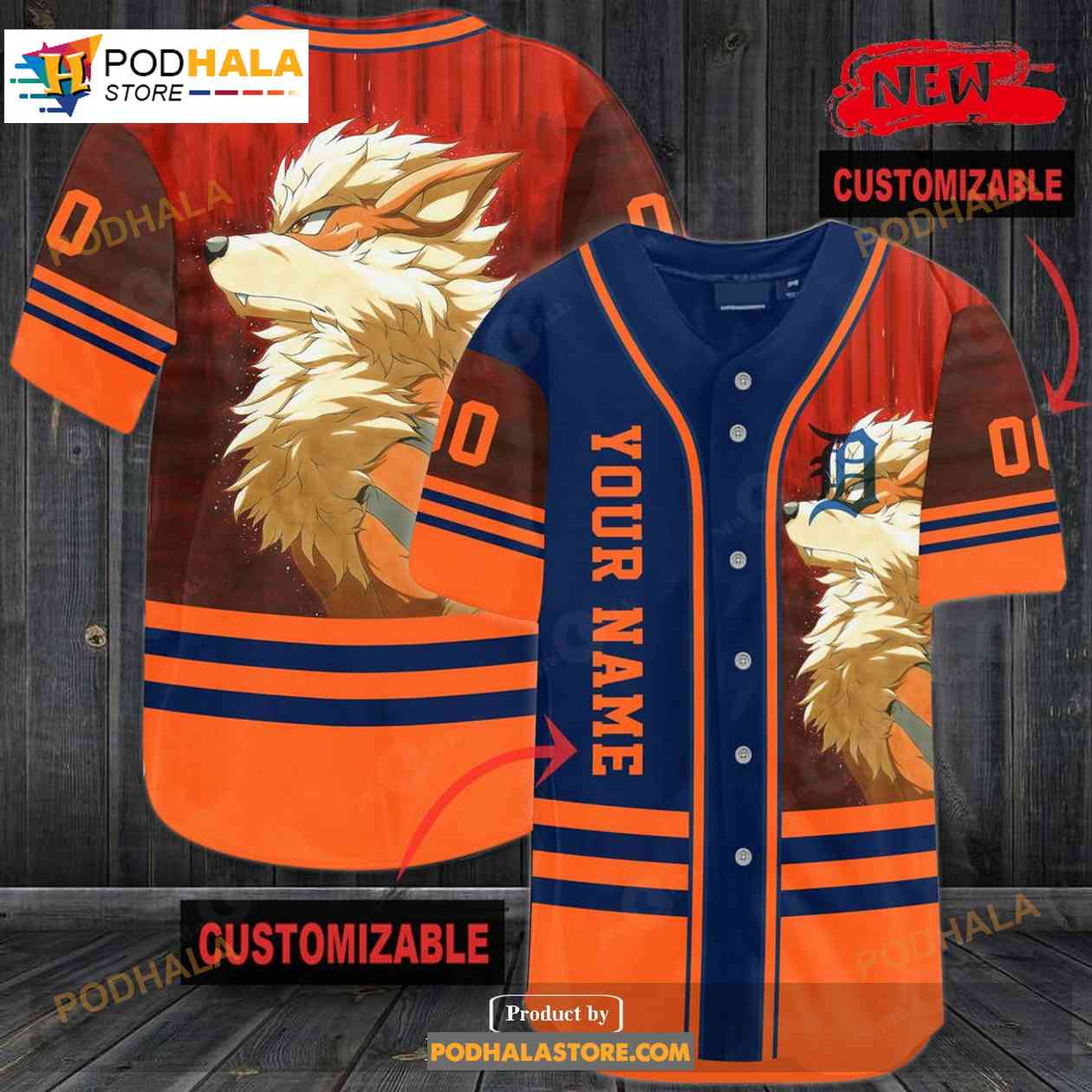 Personalized Winndie All Over Print 3d Orange Baseball Jersey baseball jersey product view 1