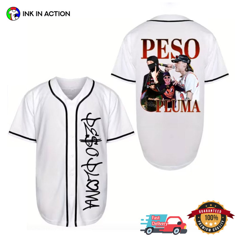 Peso Pluma Collage Concert Baseball Jersey baseball jersey product view 1