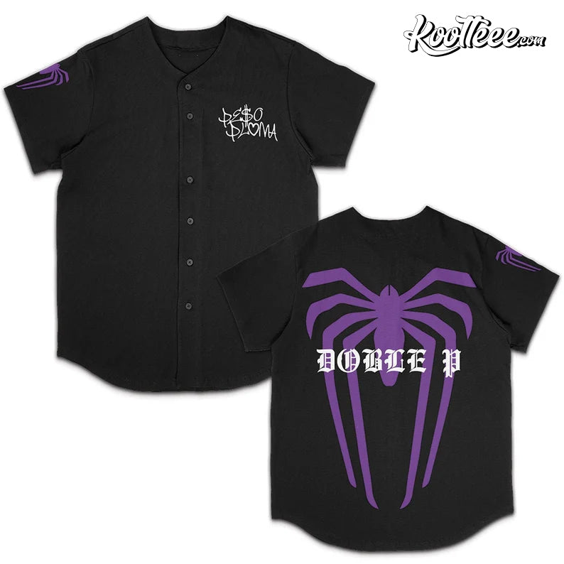 Peso Pluma Spider Baseball Jersey baseball jersey product view 1