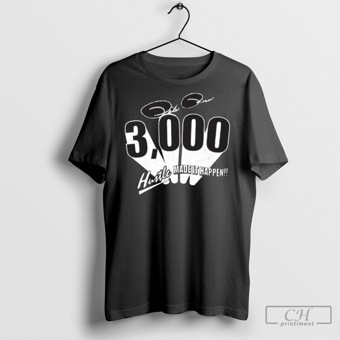 Pete Rose 3000 Hits Made It Happen Shirt Tee Unisex T-shirt, Sweatshirt, Hoodie, Long Sleeve Tee - T-Shirt, Sweatshirt, Hoodie