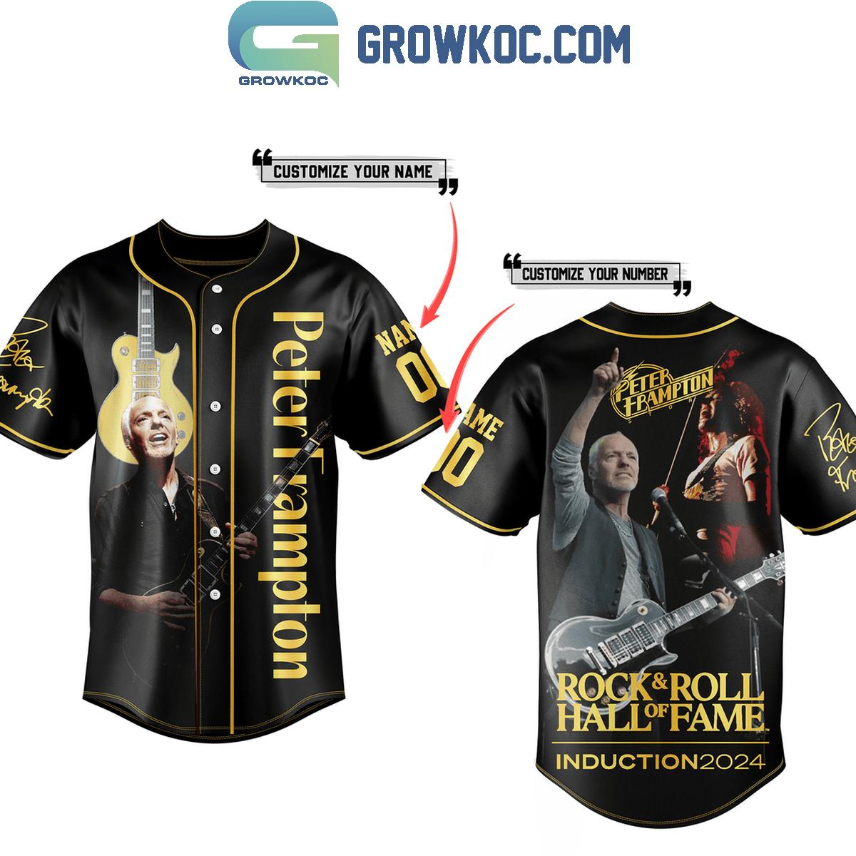 Peter Frampton 2024 Hall Of Fame Introduction Never Say Never Personalized Baseball Jersey baseball jersey product view 1