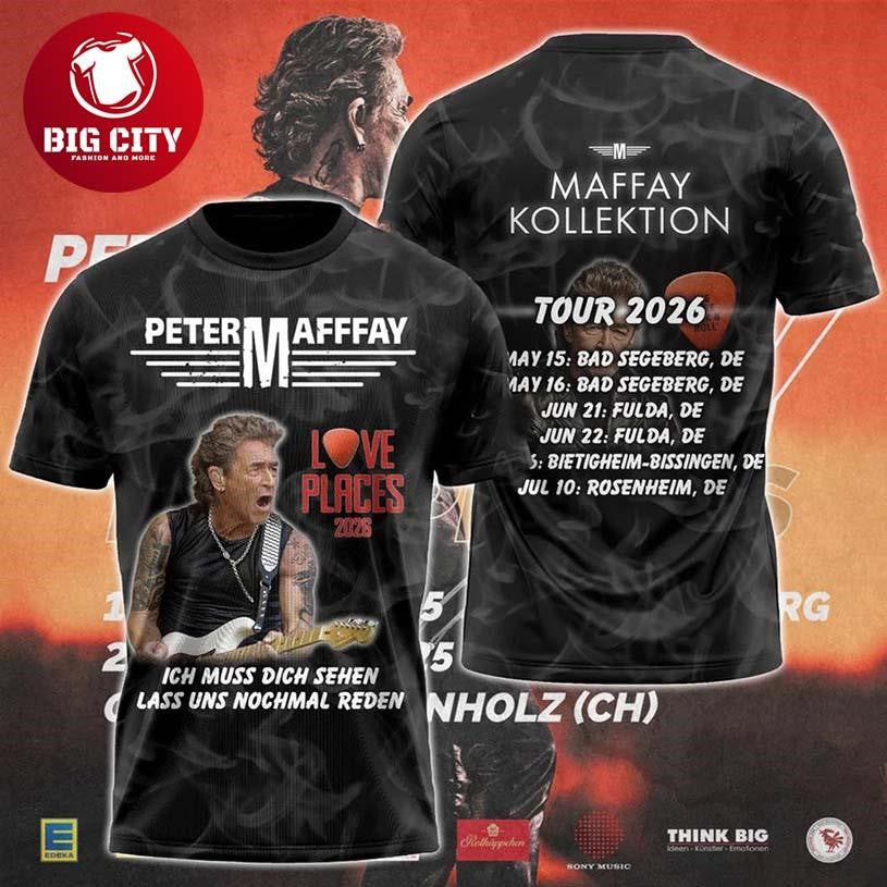Peter Maffay Tour 2026 New Two Sided Shirt Unisex T-shirt, Sweatshirt, Hoodie, Long Sleeve Tee - T-Shirt, Sweatshirt, Hoodie