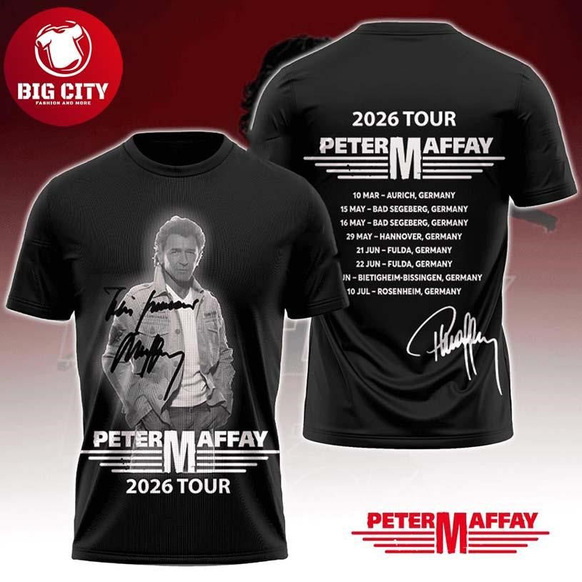 Peter Maffay Tour 2026 Two sided Shirt Unisex T-shirt, Sweatshirt, Hoodie, Long Sleeve Tee - T-Shirt, Sweatshirt, Hoodie