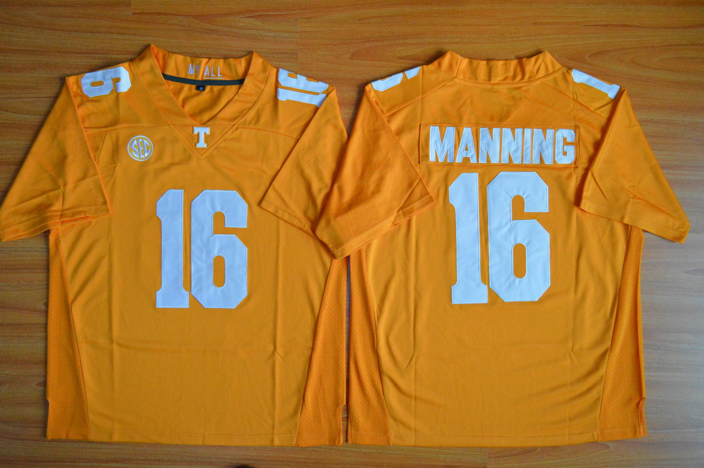 Peyton Manning 16 orange 2015 College Football Jersey football jersey product view 1