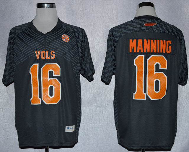 Peyton Manning #16 Smokey Grey College Football Jersey football jersey product view 1
