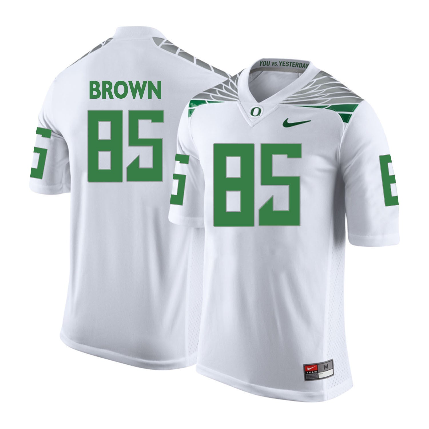 Pharaoh Brown 85 White College Football Jersey football jersey product view 1