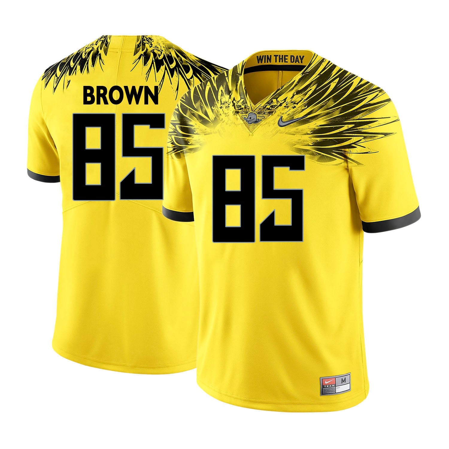 Pharaoh Brown 85 Yellow College Football Jersey football jersey product view 1