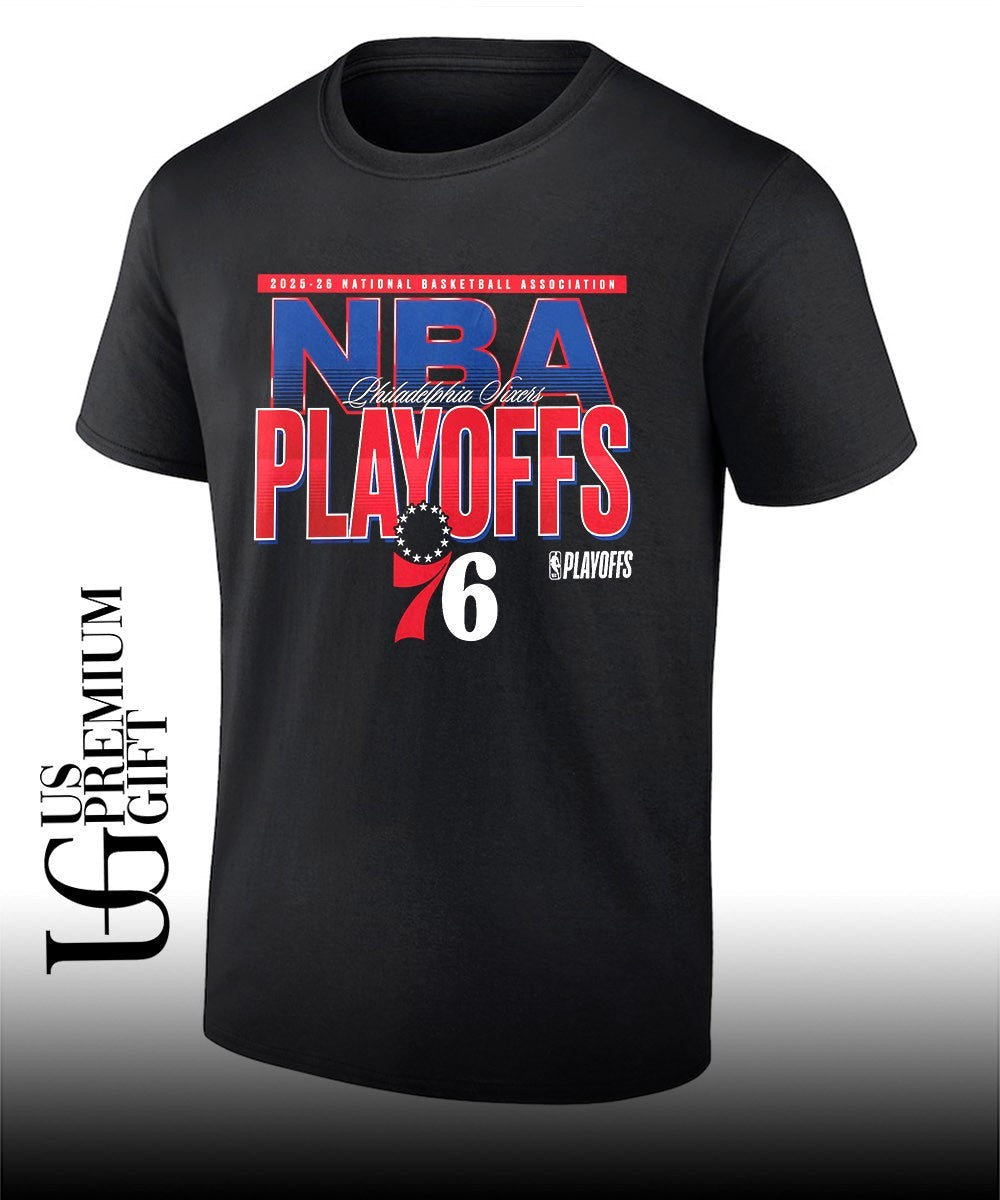 Philadelphia 76ers 2026 NBA Playoffs shirt Unisex T-shirt, Sweatshirt, Hoodie, Long Sleeve Tee - T-Shirt, Sweatshirt, Hoodie