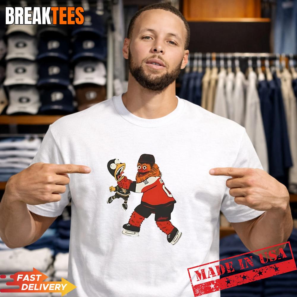 Philadelphia Flyers NHL Playoffs 2026 Gritty mascot cartoon T-Shirt Unisex T-shirt, Sweatshirt, Hoodie, Long Sleeve Tee - T-Shirt, Sweatshirt, Hoodie