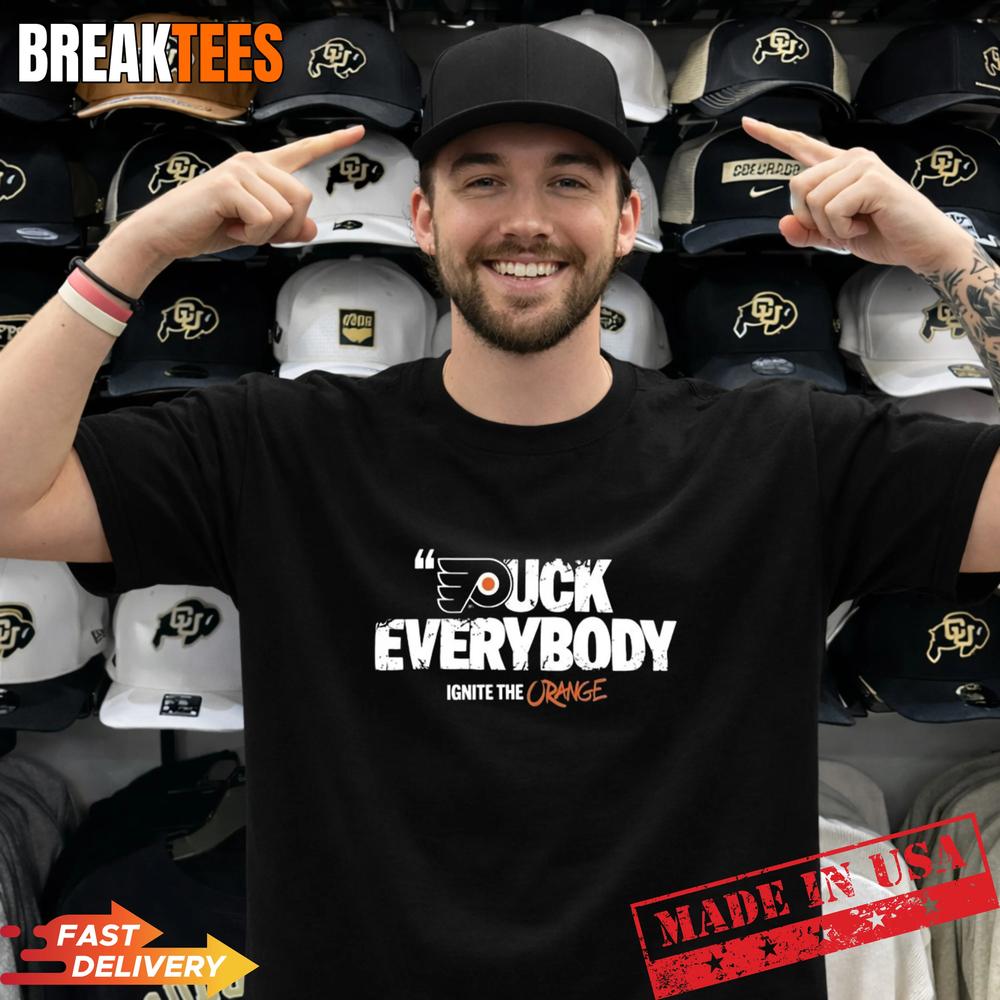 Philadelphia Flyers Puck Everybody Ignite The Orange HocKey Shirt Unisex T-shirt, Sweatshirt, Hoodie, Long Sleeve Tee - T-Shirt, Sweatshirt, Hoodie