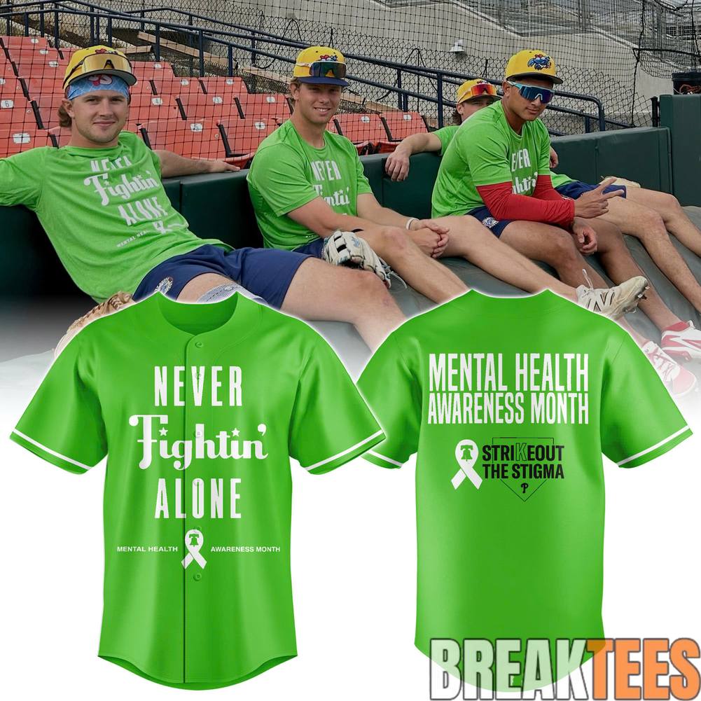 Philadelphia Phillies Mental Health Awareness Month Special Baseball Jersey Unisex T-shirt, Sweatshirt, Hoodie, Long Sleeve Tee - T-Shirt, Sweatshirt, Hoodie