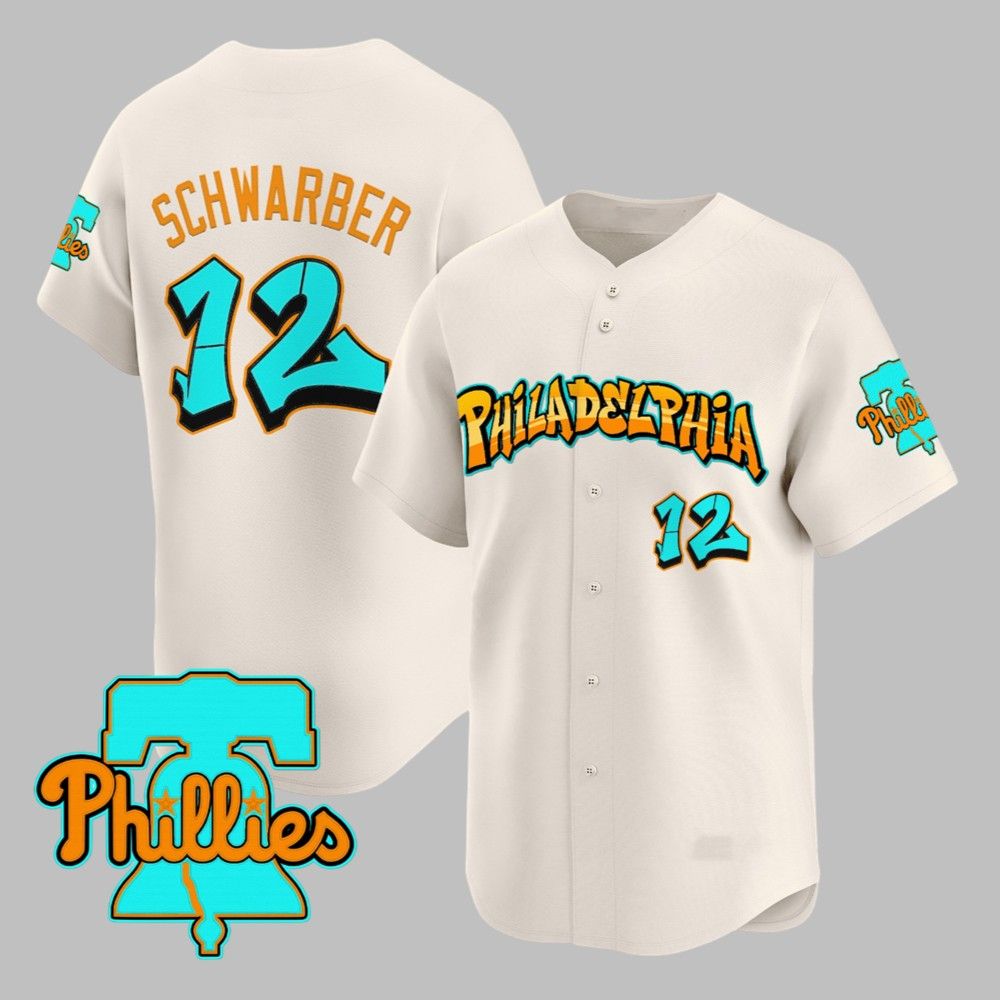Philadelphia Phillies Schwarber Jersey 2025 - Grishko.com baseball jersey product view 1