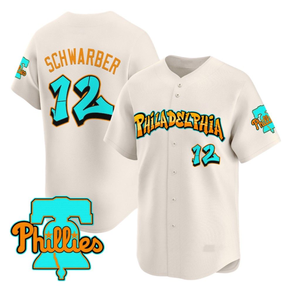 Philadelphia Phillies Schwarber Jersey 2025 - Grishko.com baseball jersey product view 2
