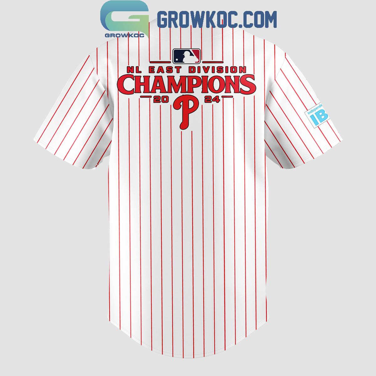 Philadelphia Phillies Your 2024 National League East Champions Baseball Jersey baseball jersey product view 3
