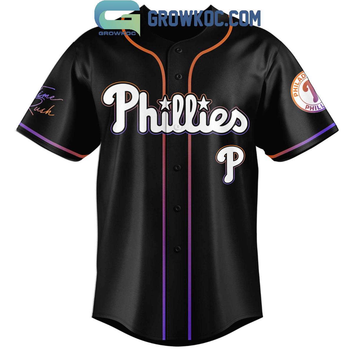 Philadelphia Phillies x Big Time Rush Tour 2025 Baseball Jersey baseball jersey product view 2