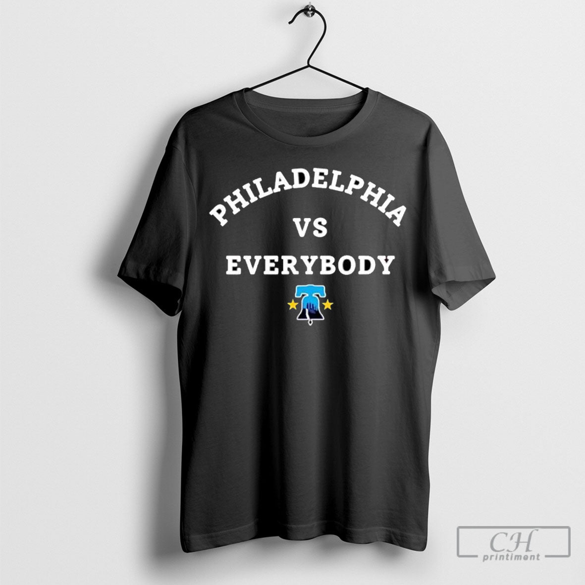 Philadelphia Vs Everybody Baseball Liberty Bell Logo Fan Shirt Unisex T-shirt, Sweatshirt, Hoodie, Long Sleeve Tee - T-Shirt, Sweatshirt, Hoodie