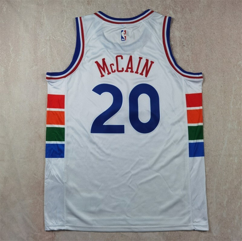 Philadelphia 76ers #20 McCain Hot Press 76 Style 1 Basketball Jersey basketball jersey product view 1