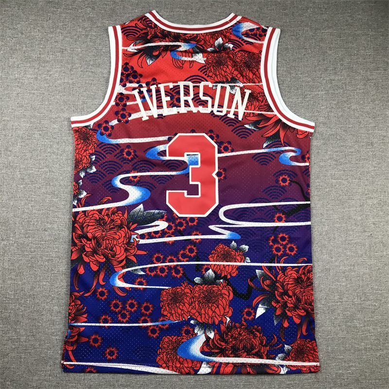 Philadelphia 76ers #3 Allen Iverson 76 Team 3 # Iverson Year of Rabbit Commemorative Style 1 basketball jersey product view 1