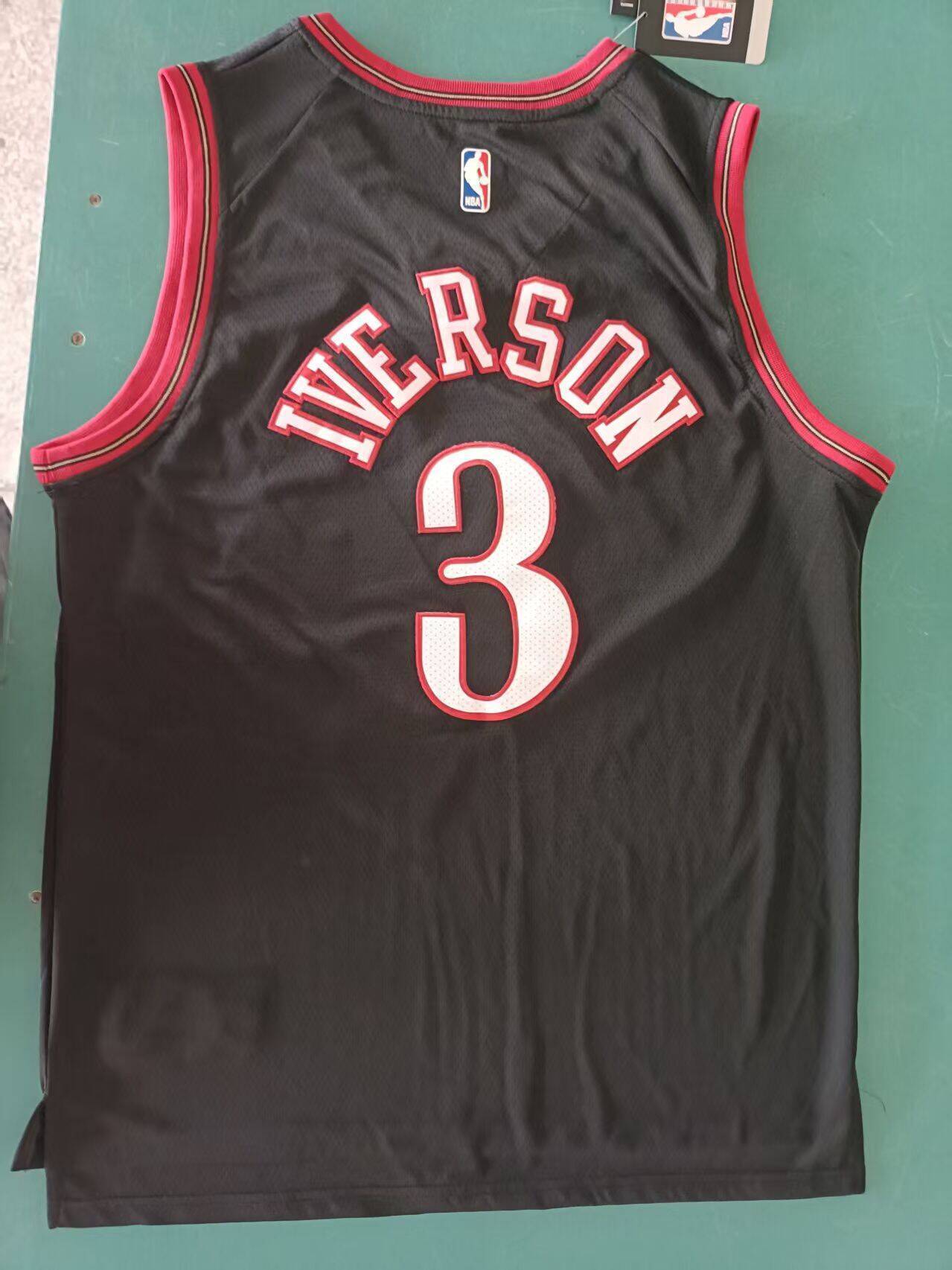 Philadelphia 76ers #3 Allen Iverson Black 2025 Classic 76 3 City Edition Style 1 Basketball Jersey basketball jersey product view 1