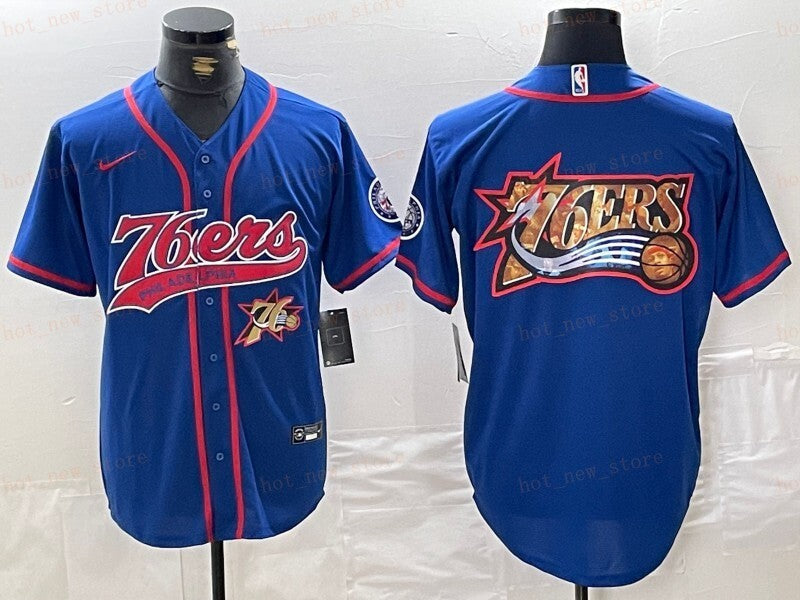 Philadelphia 76ers nba Collaboration Style 1 Basketball Jersey basketball jersey product view 1
