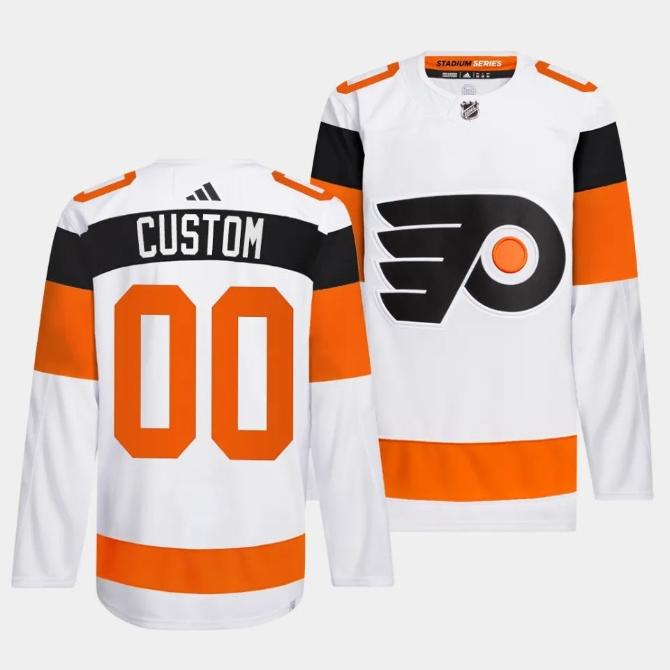 Philadelphia Flyers Custom 2024 NHL Stadium Series White Jersey Hockey Jersey hockey jersey product view 1