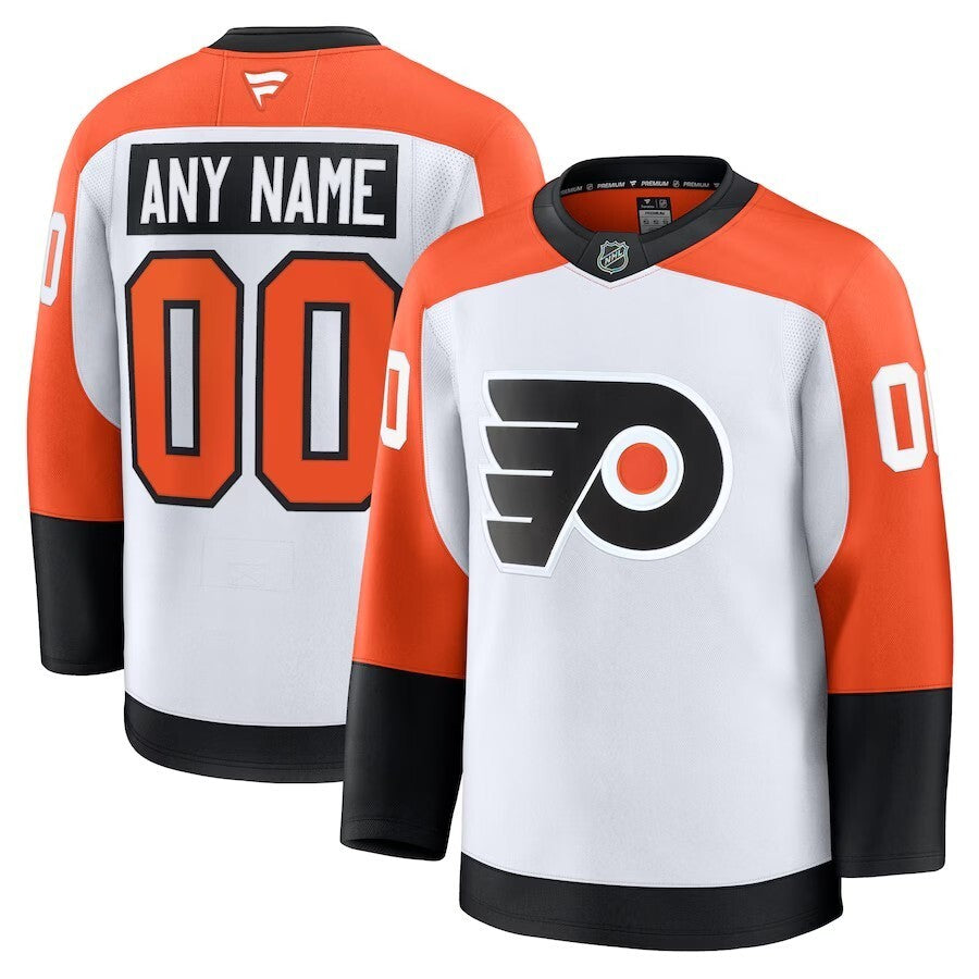 Philadelphia Flyers Fanatics Away Premium Custom Jersey - White Hockey Jersey hockey jersey product view 1