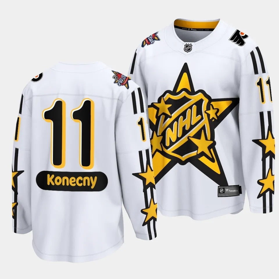 Philadelphia Flyers #11 Travis Konecny 2024 NHL All-Star White Jersey Style 2 Hockey Jersey hockey jersey product view 1