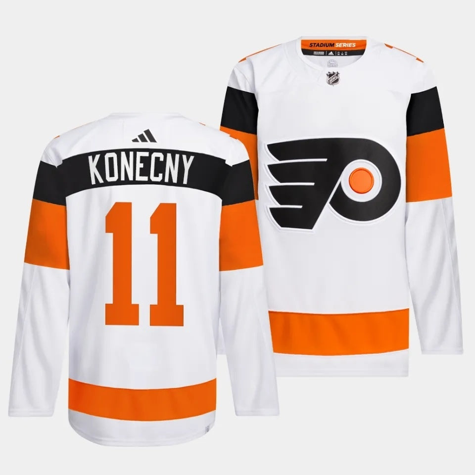 Philadelphia Flyers #11 Travis Konecny 2024 NHL Stadium Series White Jersey Hockey Jersey hockey jersey product view 1