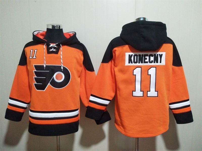 Philadelphia Flyers #11 Travis Konecny Flyers Hockey Jersey hockey jersey product view 1