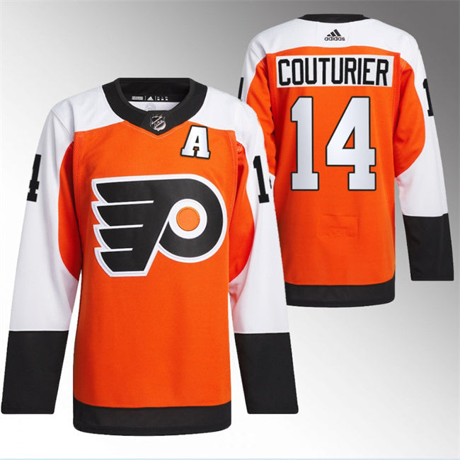 Philadelphia Flyers #14 Sean Couturier 202324 Orange Hockey Jersey hockey jersey product view 1