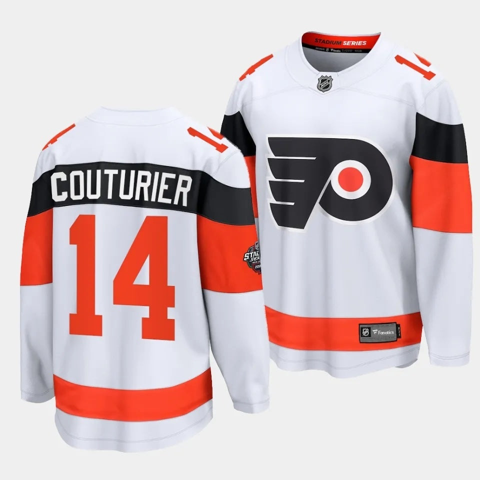 Philadelphia Flyers #14 Sean Couturier 2024 NHL Stadium Series Jersey – White Hockey Jersey hockey jersey product view 1