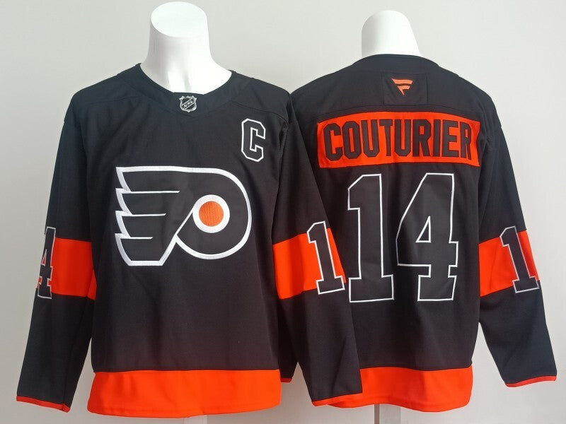 Philadelphia Flyers #14 Sean Couturier Flyers Hockey Jersey hockey jersey product view 1