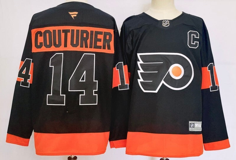 Philadelphia Flyers #14 Sean Couturier Style 1 Hockey Jersey hockey jersey product view 1