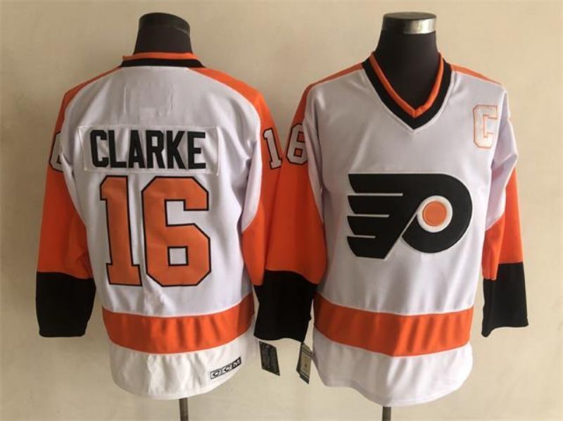 Philadelphia Flyers #16 Bobby Clarke Hockey Jersey hockey jersey product view 1