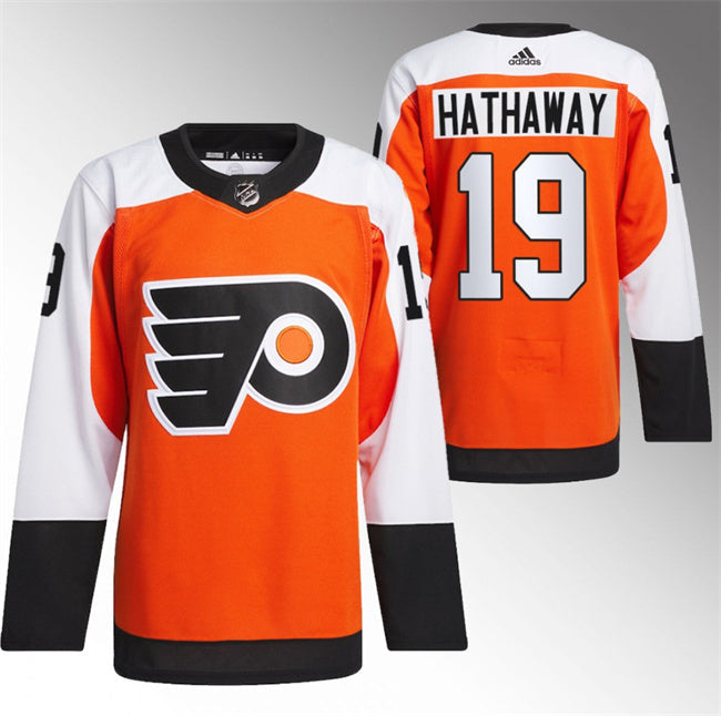 Philadelphia Flyers #19 Garnet Hathaway 202324 Orange Hockey Jersey hockey jersey product view 1