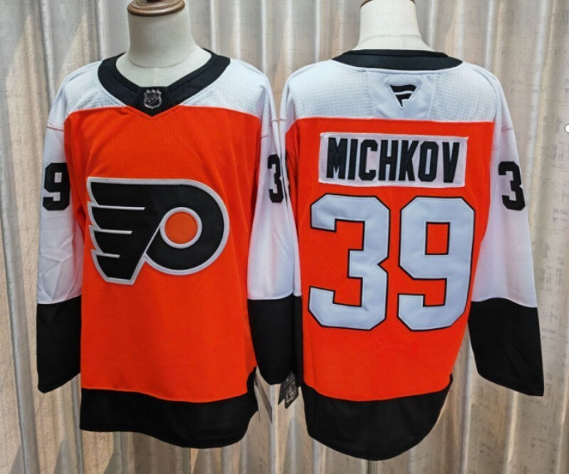 Philadelphia Flyers #39 Matvei Michkov Flyers Style 1 Hockey Jersey hockey jersey product view 1