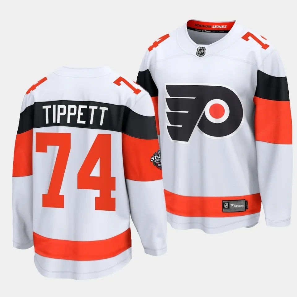 Philadelphia Flyers #74 Owen Tippett 2024 NHL Stadium Series Jersey – White Hockey Jersey hockey jersey product view 1