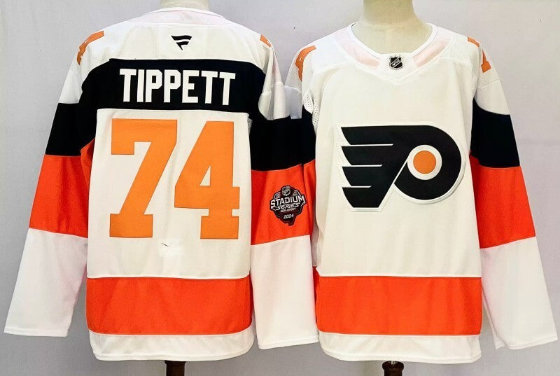 Philadelphia Flyers #74 Owen Tippett Style 1 Hockey Jersey hockey jersey product view 1